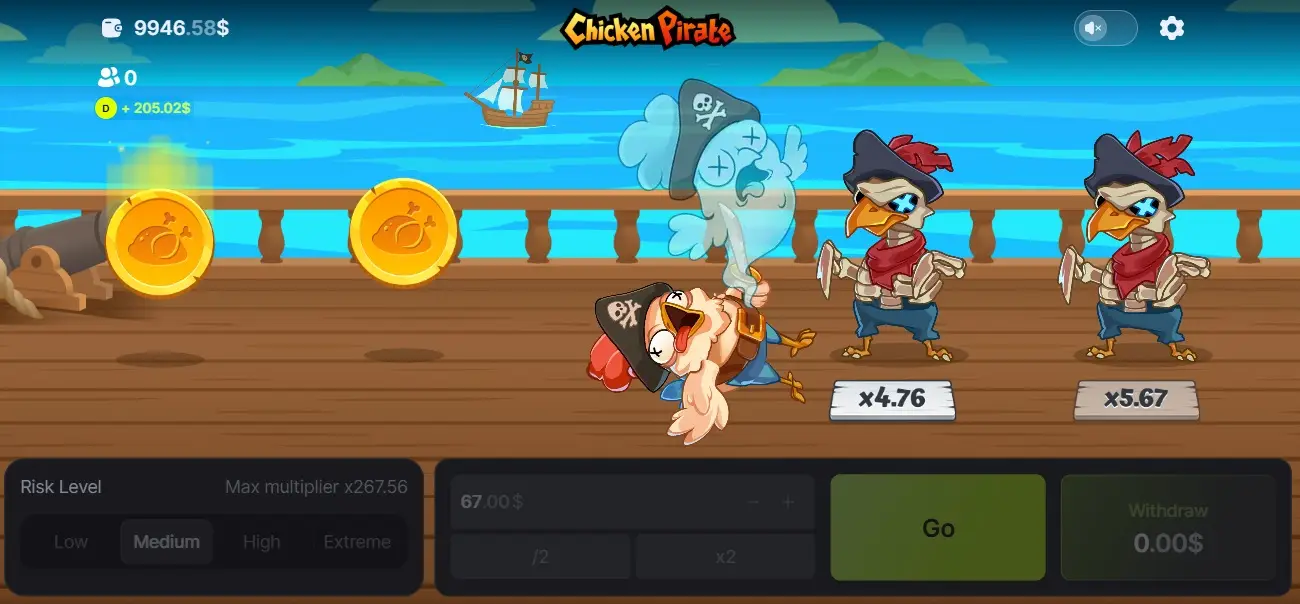 Chicken Pirate Game
