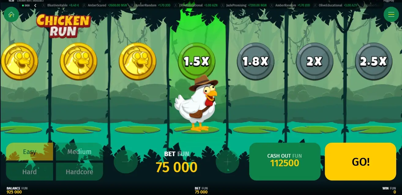 Chicken Run Demo Game