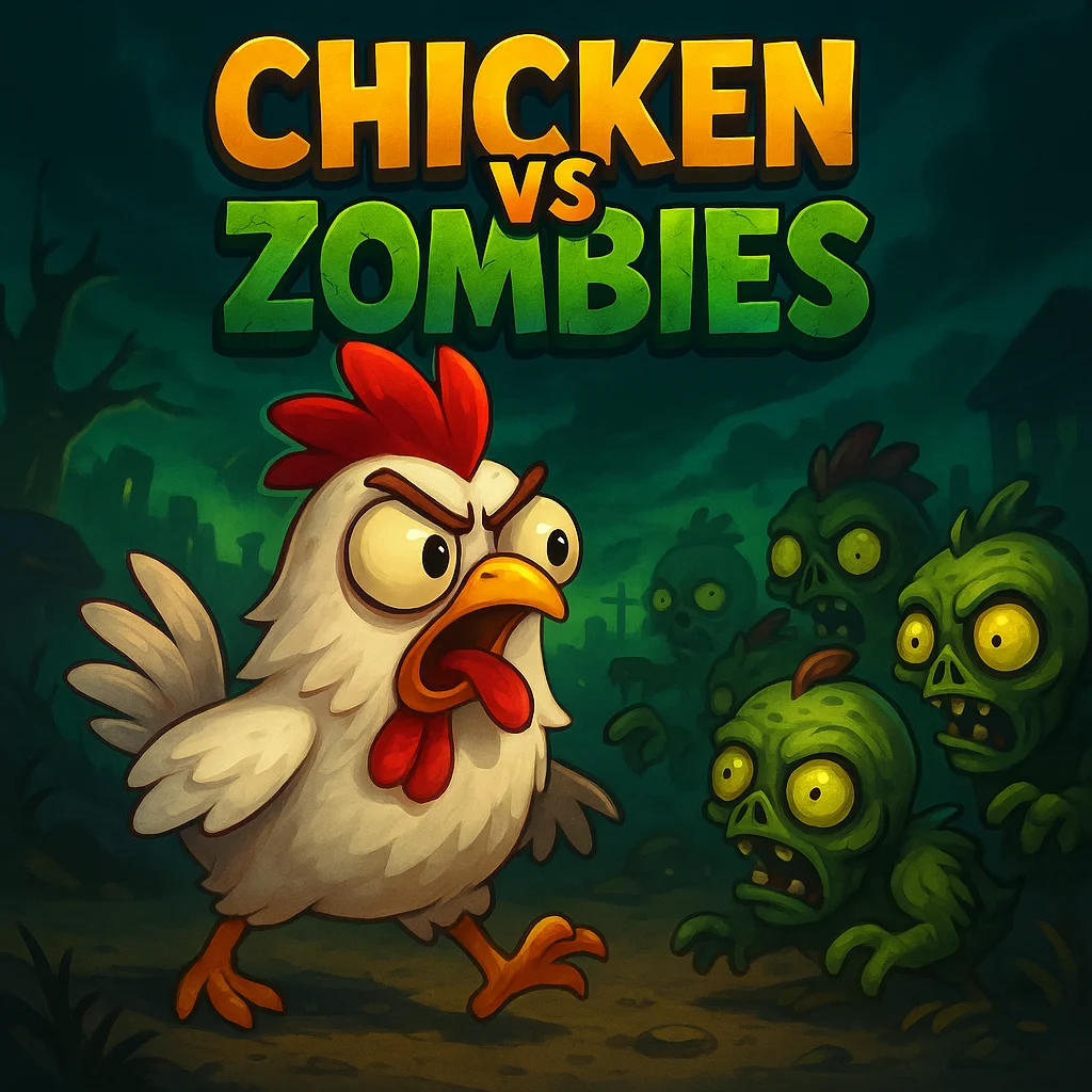 Chicken vs Zombies Logo