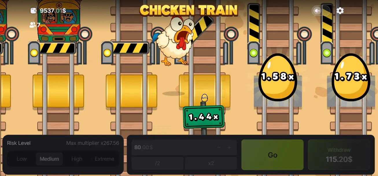 Demo Game Chicken Train